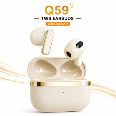 Q59 CYXG True Wireless Earbuds – Bluetooth 5.49 TWS with Hi-Fi Stereo Sound, Noise Reduction Calling, Touch Control & Portable Charging Case